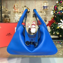Replica Hermes Bright Blue Lindy 30 Bag