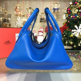 Replica Hermes Bright Blue Lindy 30 Bag