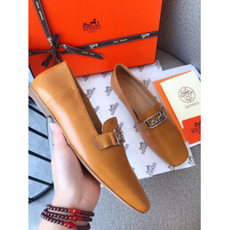Replica Hermes Camel Gold H Buckle Loafer