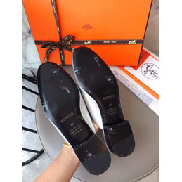 Replica Hermes Silver Palladium H Buckle Loafer
