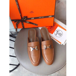 Replica Hermes Brown H Buckle Loafer