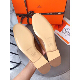Replica Hermes Brown H Buckle Loafer