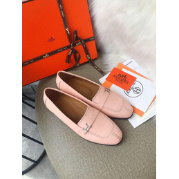 Replica Hermes Pink H Buckle Loafer