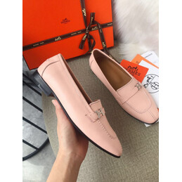Replica Hermes Pink H Buckle Loafer