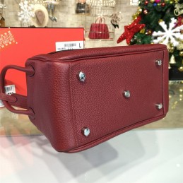 Replica Hermes Burgundy Lindy 26 Bag