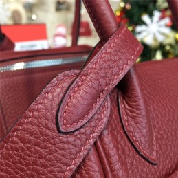 Replica Hermes Burgundy Lindy 26 Bag