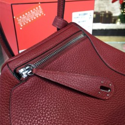 Replica Hermes Burgundy Lindy 26 Bag