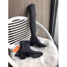 Replica Hermes Gray Knee High Boot