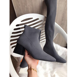 Replica Hermes Gray Knee High Boot