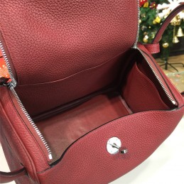 Replica Hermes Burgundy Lindy 26 Bag