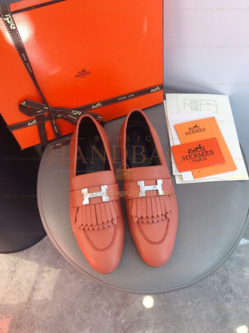 Replica Hermes Coral H Buckle Loafer