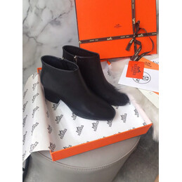 Replica Hermes Black Ankle Boot