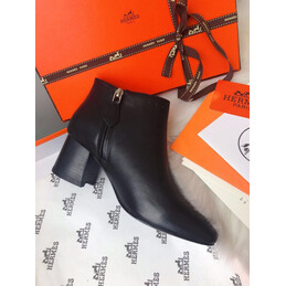 Replica Hermes Black Ankle Boot