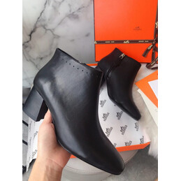 Replica Hermes Black Ankle Boot