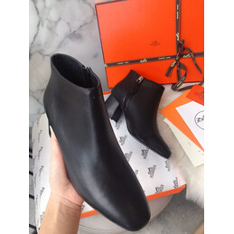Replica Hermes Black Ankle Boot