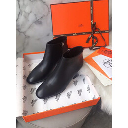 Replica Hermes Black Ankle Boot