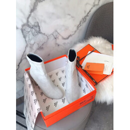Replica Hermes Gray Ankle Boot