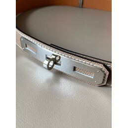 Hermes replica Taupe Kelly Buckle Reversible Leather Belt