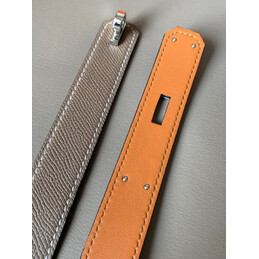 Hermes replica Taupe Kelly Buckle Reversible Leather Belt