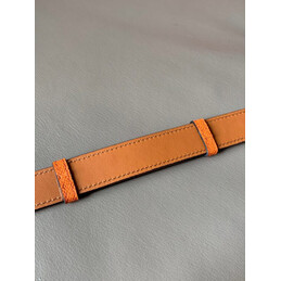 Hermes replica Orange Kelly Buckle Reversible Leather Belt