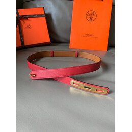 Hermes replica Red Kelly Buckle Reversible Leather Belt