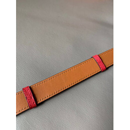 Hermes replica Red Kelly Buckle Reversible Leather Belt