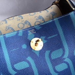 Replica Hermes Blue H Logo Lindy 26 Bag
