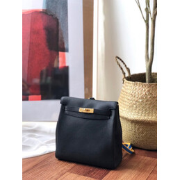 Replica Hermes Black Kelly Ado Bag