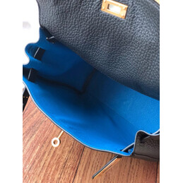 Replica Hermes Black Kelly Ado Bag