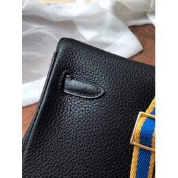 Replica Hermes Black Kelly Ado Bag