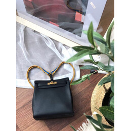 Replica Hermes Black Kelly Ado Bag