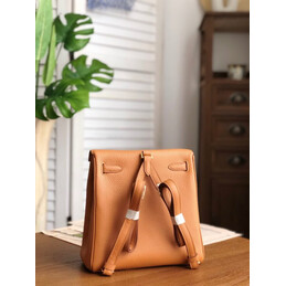 Replica Hermes Tan Multicolor Print Kelly Ado Bag