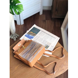 Replica Hermes Tan Multicolor Print Kelly Ado Bag