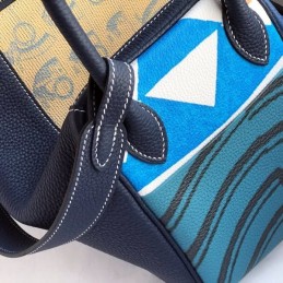 Replica Hermes Blue H Logo Lindy 26 Bag