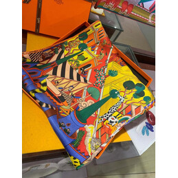 Replica Hermes Yellow Jungle Print 90cm Silk Scarf