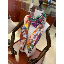 Replica Hermes Yellow Jungle Print 90cm Silk Scarf