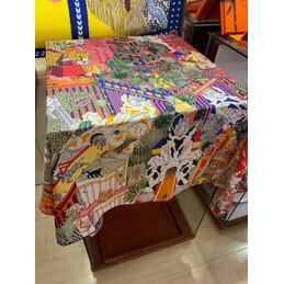 Replica Hermes Red Jungle Print 90cm Silk Scarf