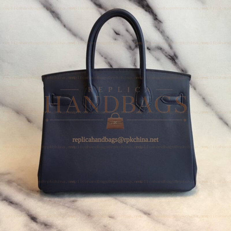 Replica Hermes Navy Blue Birkin 30 Bag