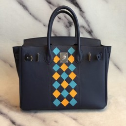 Replica Hermes Navy Blue Birkin 30 Bag