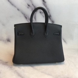 Replica Hermes Black Blue Stripe Birkin 30 Bag