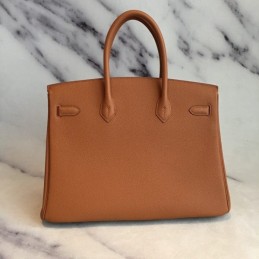Replica Hermes Tan Yellow Stripe Birkin 30 Bag