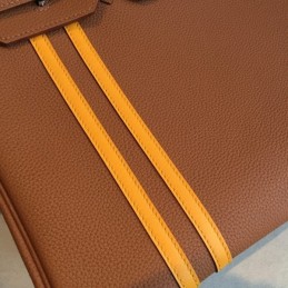 Replica Hermes Tan Yellow Stripe Birkin 30 Bag