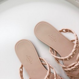 Replica Hermes Nude Chain Strap Flat Sandal