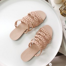 Replica Hermes Nude Chain Strap Flat Sandal