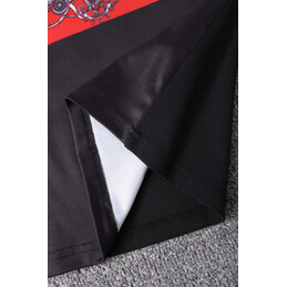 Replica Hermes Black Horse Scarf Print T-Shirt