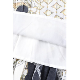 Replica Hermes White Black Skirt Suit Set