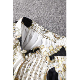 Replica Hermes White Black Skirt Suit Set