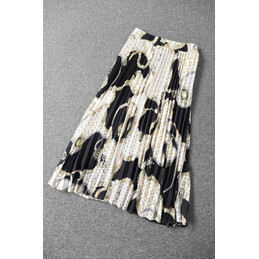 Replica Hermes White Black Skirt Suit Set