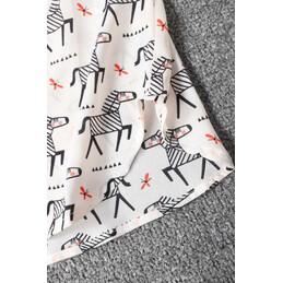 Replica Hermes White Gray H Print Shirt