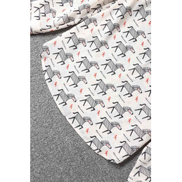 Replica Hermes White Gray H Print Shirt